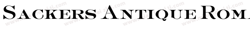 Sackers Antique Roman Solid AT字体转换